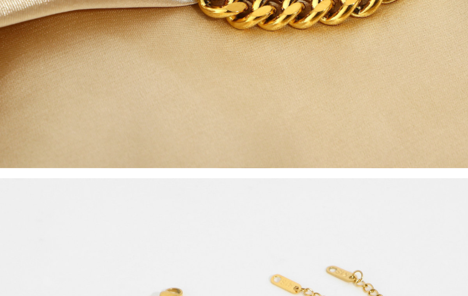 Einfacher Stil Geometrisch Vergoldet Fußkettchen Halskette display picture 10