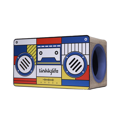 Tinklylife Collection Cat Scratching Board Corrugated Cat House Canned Fish Tram Radio Artist Donuts