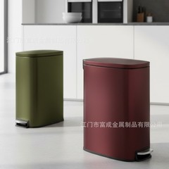 垃圾桶家用8L50L新款高颜值厨房专用客厅大容量不锈钢轻奢高档