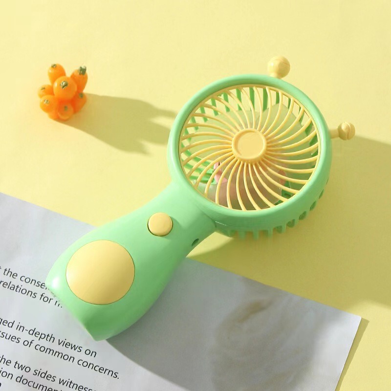 リトルビーかわいいハンドヘルド小型ファン学生クラスサイレントデスクトップファン子供ポータブル充電式小型ファン|undefined