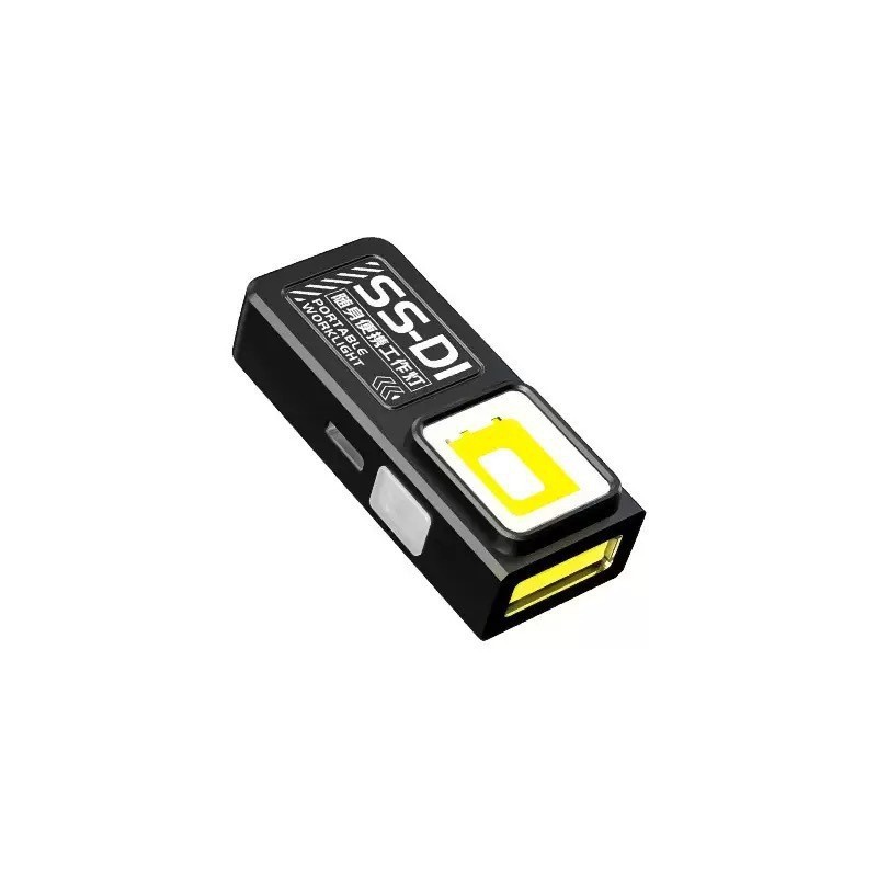 Transfronterizos nueva mini linterna alarma de protección contra el viento encendedor de carga al aire libre luz múltiple llavero de luz image 13