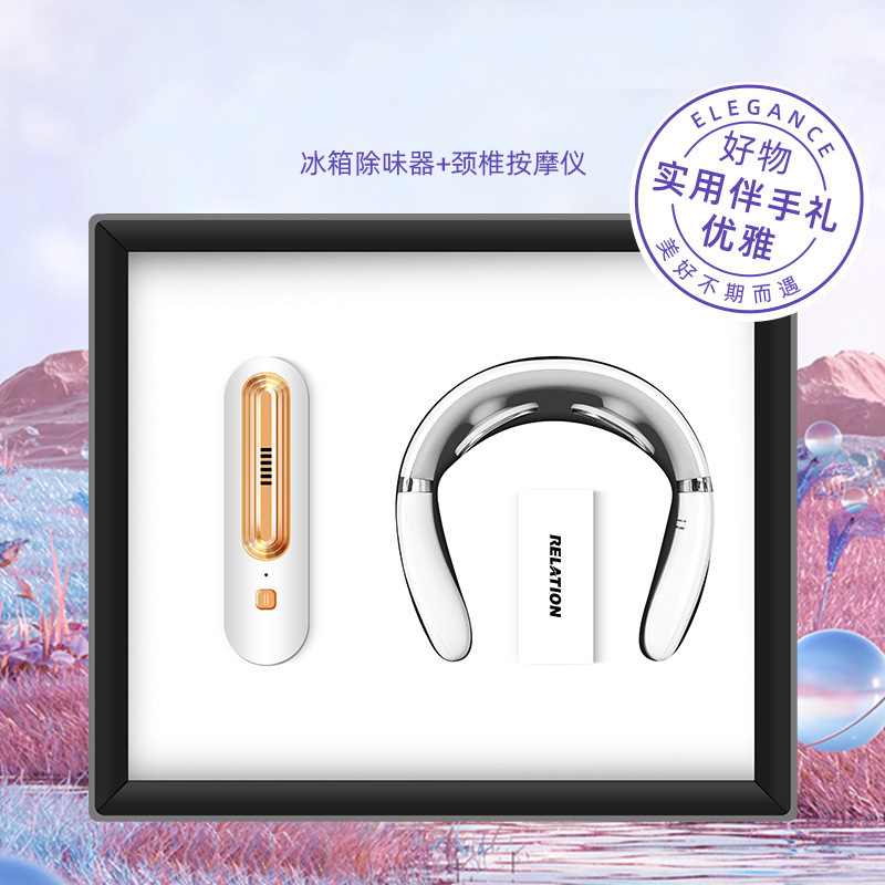 냉장고 탈취제 + 자궁 경부 척추 기기