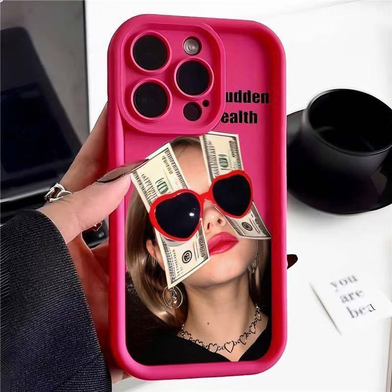 Gafas de sol para billetes iPhone 16pro funda para teléfono móvil Apple 15 Europa y América 14 chicas 13promax nuevo 12x