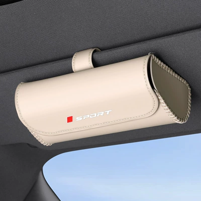 Cross-Border Car Sunglasses Clip, Ticket Car Glasses Clip/Bill Clip - beige-sport-logo