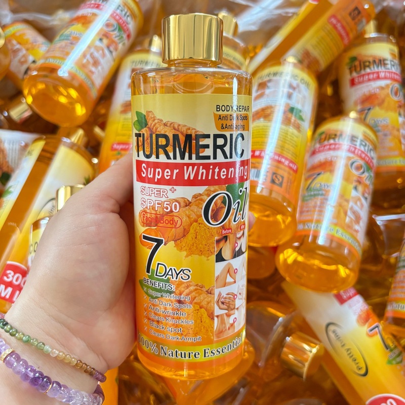 跨境Africa Lightening Turmeric oil300ml肌肤按摩油姜黄妊娠油|undefined