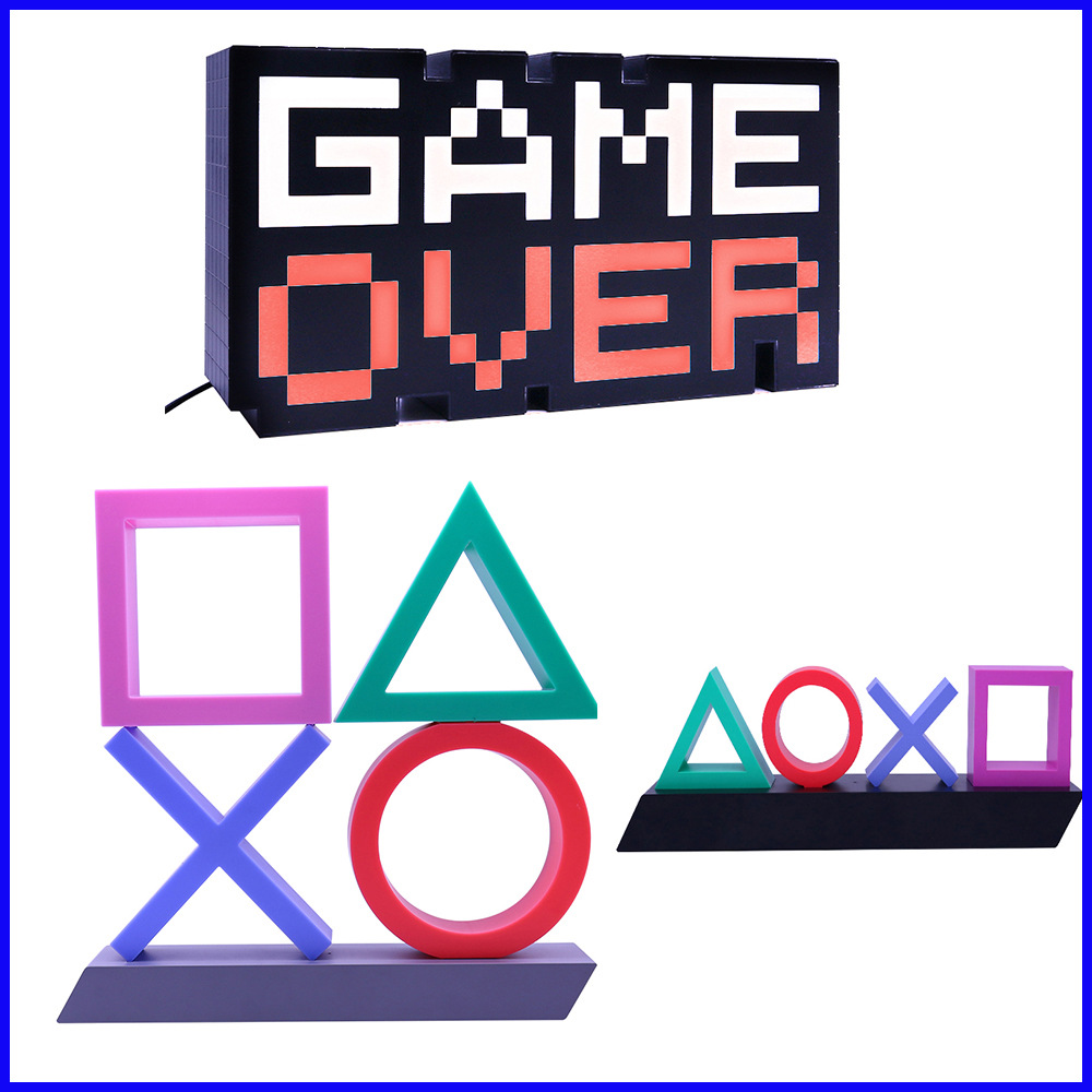 新款PS4信仰燈音樂呼吸燈PlaySation icons light PS4按鍵圖案燈