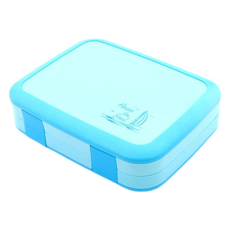 Caja de almuerzo de cinco rejillas portátil para niños europeos y americanos caja de almuerzo para estudiantes Amazon compartimento caja de almuerzo portátil para estudiantes