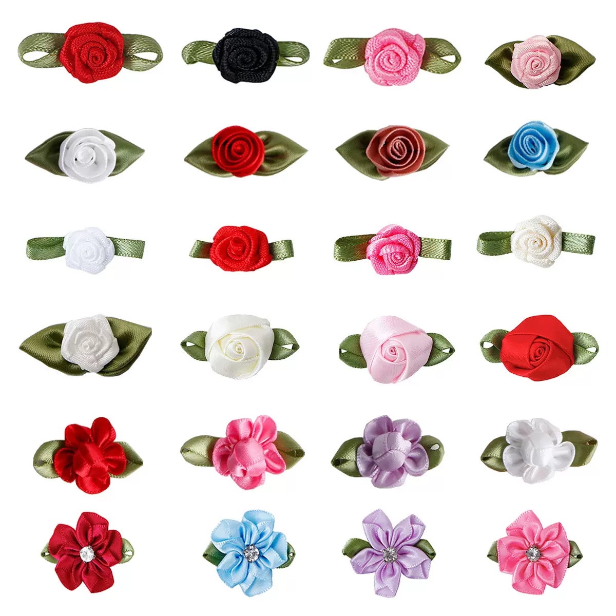 思蜜丝diy花饰装饰小花丝带粉红玫瑰花饰手工花朵半成品内衣配件