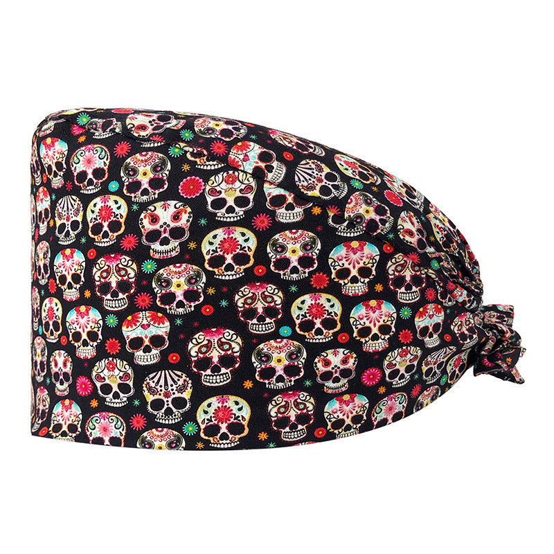 Venta caliente de Europa y América Mickey casquillo de la enfermera médico tapa de impresión de algodón puro sombrero de trabajo de exportación de comercio exterior en la acción al por mayor