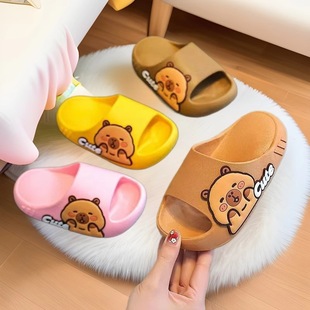 New Children's Slippers with a Sense of Dung Slippers for Boys and Girls Summer Cute Cartoon Slippers for Small and Medium-sized Children's Wearing Indoor Sandals and Slippers