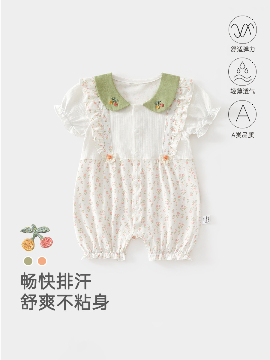 children's summer thin cotton small princess costume girl's to go…