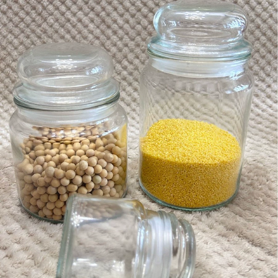 Glass storage system, chenpi, tea, bottle, aromatherapy, candle, 500 ml