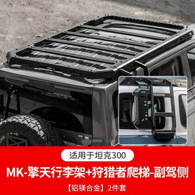 Rack Roof Platform Ladder Modified | Roof rack - tank-300-mk-qingtian-luggage-rack-hunter-side-ladder-passenger-side-2-piece-set