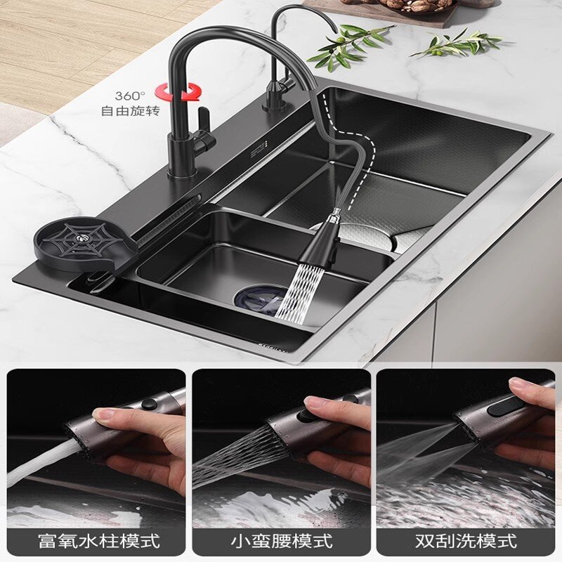 Transfronterizos para miel Xiaomi estampado SUS304 lavabo de acero inoxidable lavabo de platos de acero inoxidable