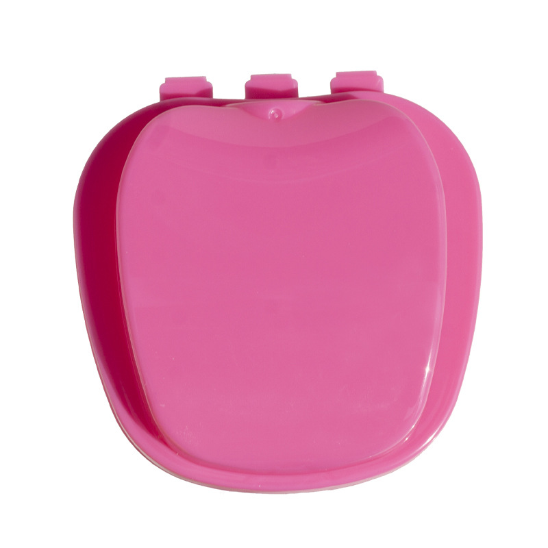 Caja de prótesis dental, caja de retenedor, caja de frenillos, caja de almacenamiento de dientes con red de correa dividida, caja de prótesis completa