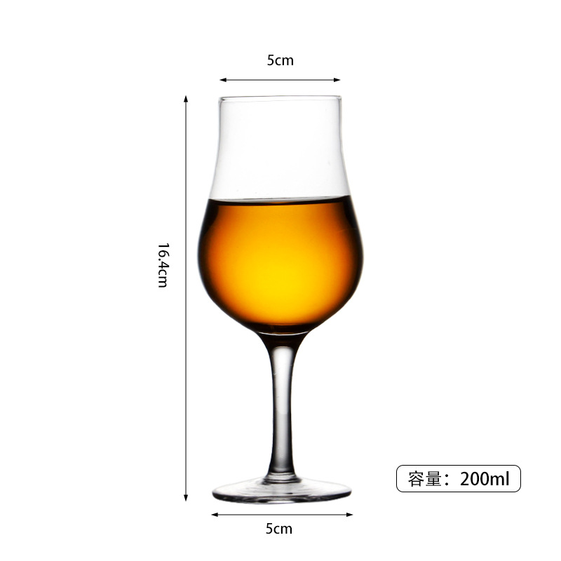 Taza de degustación de whisky, taza de licores, taza de prueba de vino, taza de vidrio de cristal, taza de olor de bebida pura ISO