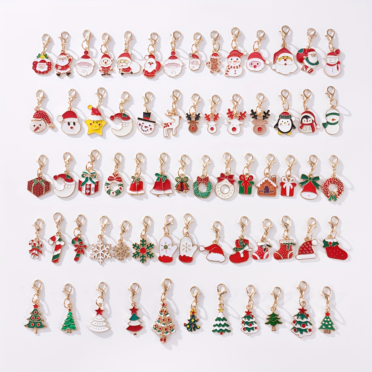 Aretes de Navidad Europa y América Navidad nuevo árbol de Navidad Nieve cervo aleación goteo de aceite fábrica de joyas de orejas