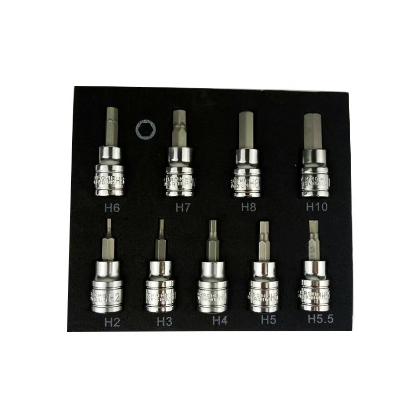 现货供应 新款压批套筒组套9PC 3/8"DR压批套筒组套电商热卖