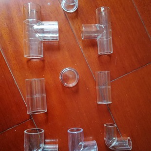 Overflow pipe Aquarium aquarium water connection pipe fitting transparent elbow aquarium drainage elbow pipe fitting transparent