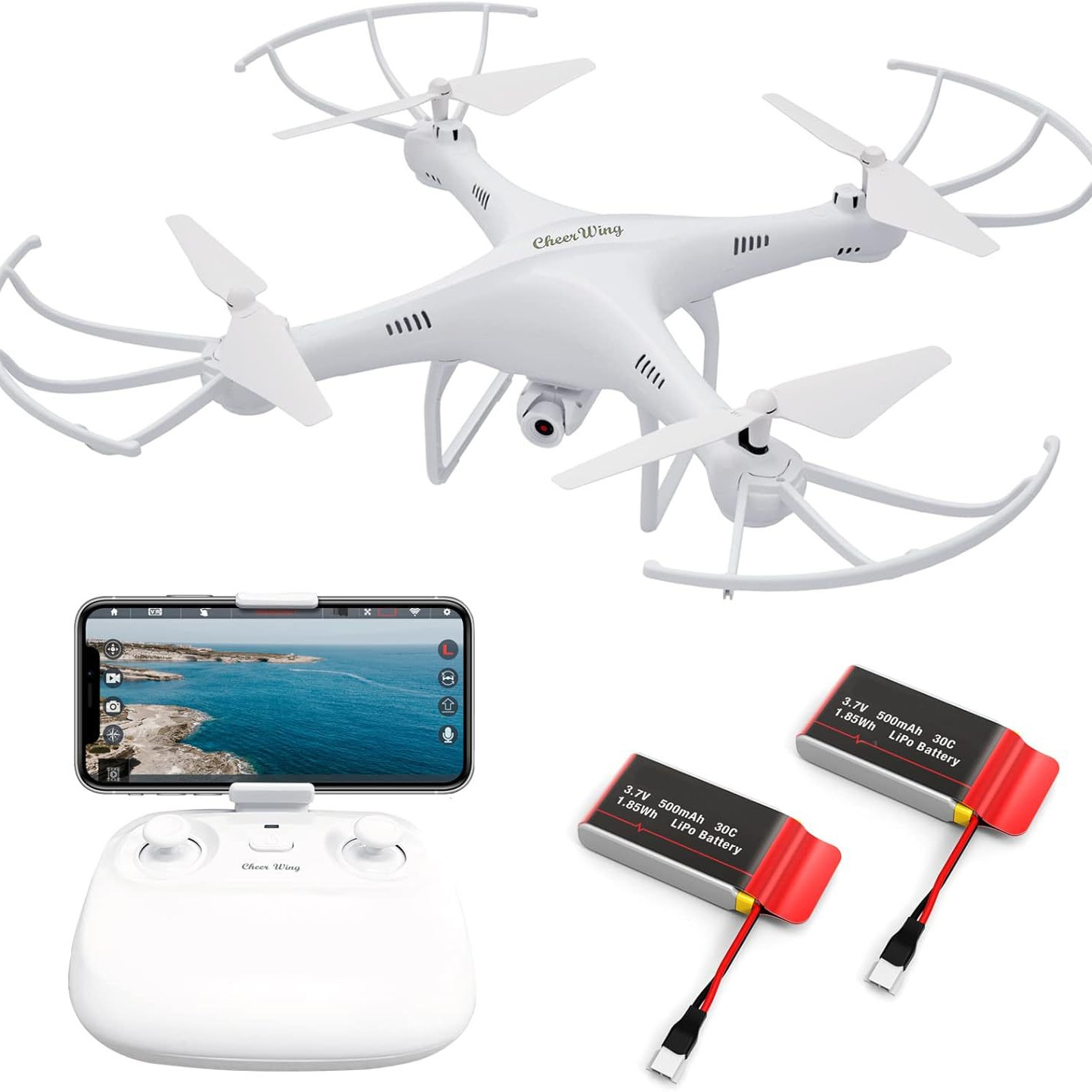 Helicóptero de control remoto transfronterizo X6 Spirit Helicóptero de control remoto de cuatro ejes con cámara de larga duración modelo aéreo resistente a caídas