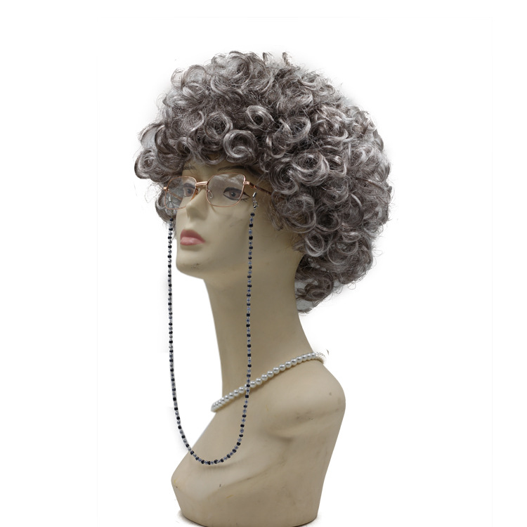 老奶奶装扮假发