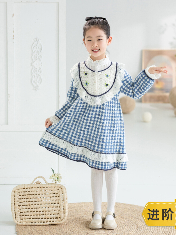 苏苏姐家恬梦复古连衣裙手工diy钩针编织衣服裙子毛线团材料包