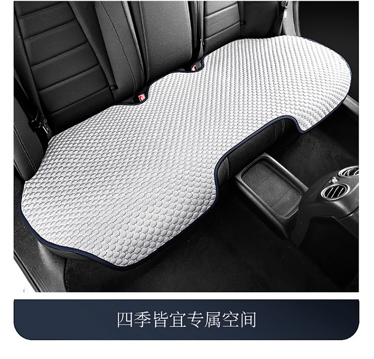 Car Seat Cushion Single Piece Cooling Pad Single Unit All-Season Universal Ventilated Truck Seat Cover Ice Silk Mat Ice-Feel Breathable