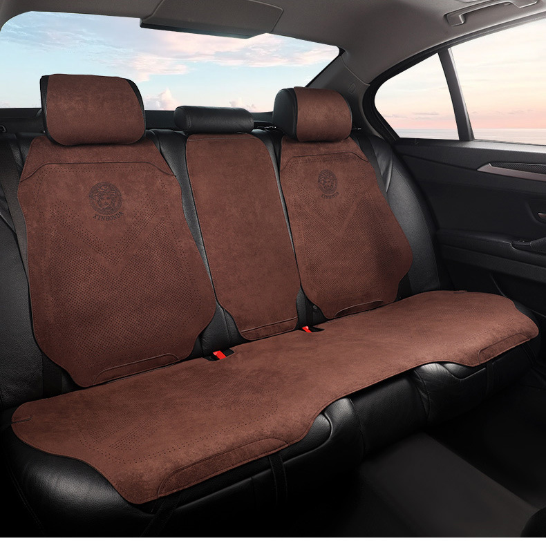 Suede Half Surround Seat Cushion Breathable Car Seat Cushion