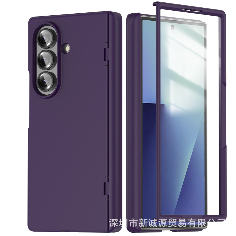 爆品适用三星Z Fold7手机壳中轴折叠高清透钢化膜全包铰链保护套|undefined