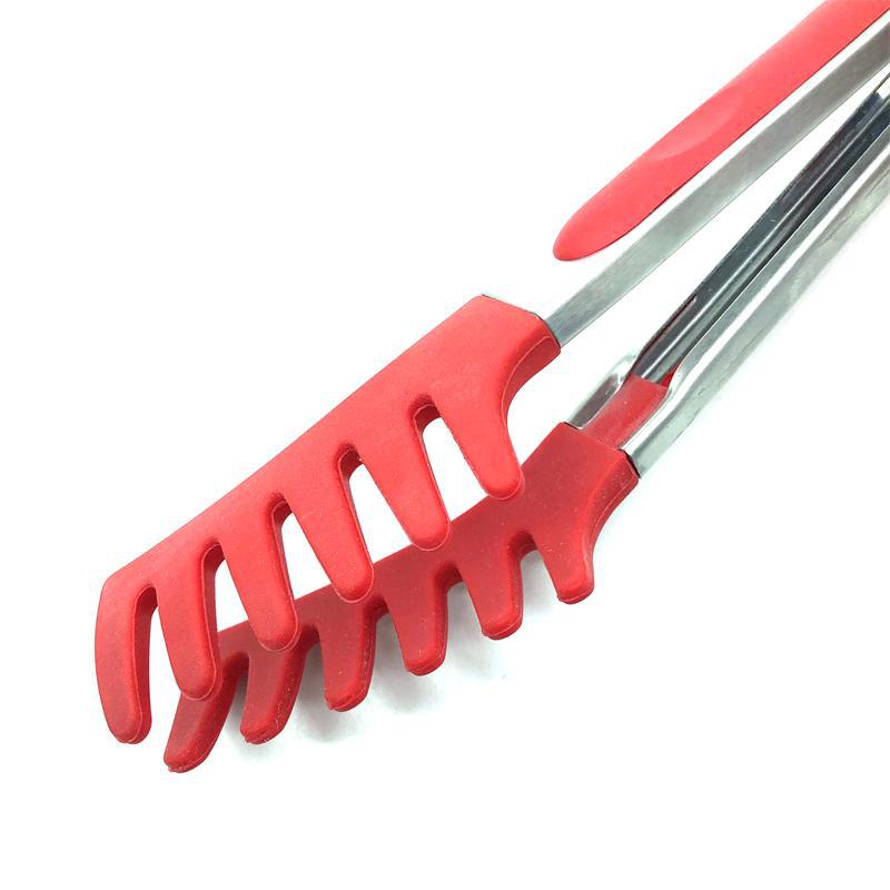 Silicone Spaghetti Tongs For Kitchen Baking And Barbecue_voghion.com