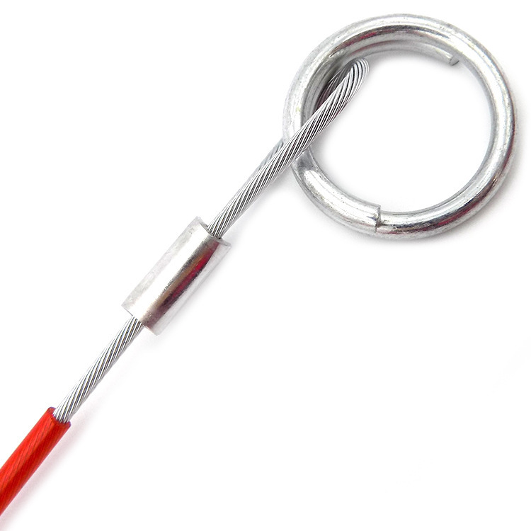 Fábrica de suministro directo de acero inoxidable 304316 cuerda de tracción de alta tensión cuerda de alambre de acero recubierto de goma cuerda de seguro de acero inoxidable