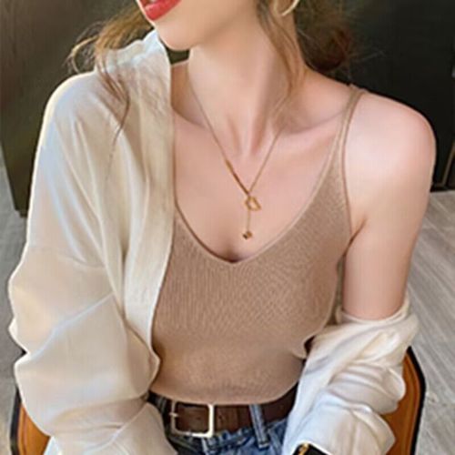 Special Price Camisole Tank Top High Elastic Commute Style One-Time Dropshipping Factory Stock