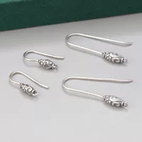 S925 серьги из стерлингового серебра ушной крючок Ретро старое ремесло DIY ручной работы висит кисточка кулон серьги ювелирные изделия оптом