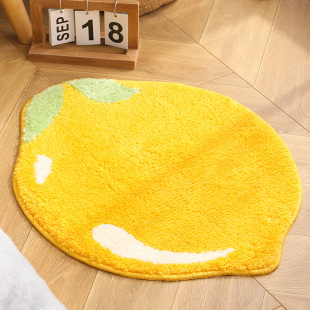 ins Special-Shaped Carpet Bedroom Doorway Household Door Entrance Foot Mat Fruit Floor Mat Bathroom Toilet Water Absorbent Anti-Slip Mat