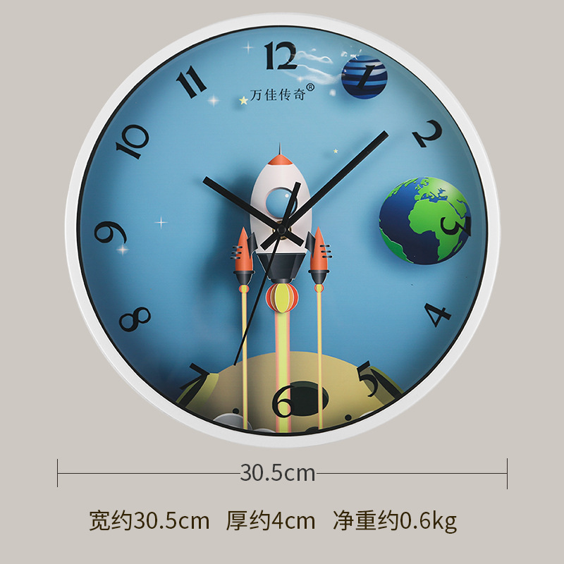 Reloj de pared para sala/comedor/hogar simple, reloj de pared silencioso sin perforación, estilo pastoral para dormitorio