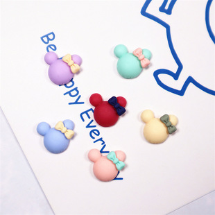 New Mickey nail jewelry cute online celebrity mickey mouse three-dimensional mini cartoon small size nail sticker decoration wholesale