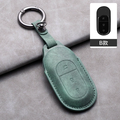 Car key bag | unisex key pouch car interior - zero-run-model-b-olive-green-finger-ring-strap