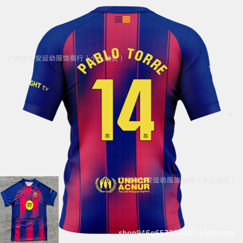 Версия футбольной формы 25-26 Тайланд Tottenham Son Heung-min Barcelona Yamal Manchester City Haaland Marseille home and away jersey