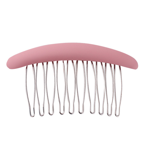 Internet celebrity Korean style fashion temperament frosted metal hair comb, fashionable and versatile anti-slip frosted hair comb clip