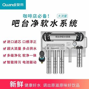 Quandi Coffee Milk Tea Bar Direct Drinking Stainless Steel 304 Water Purifier 1000L Large Flow Filter Front Water Purifier
