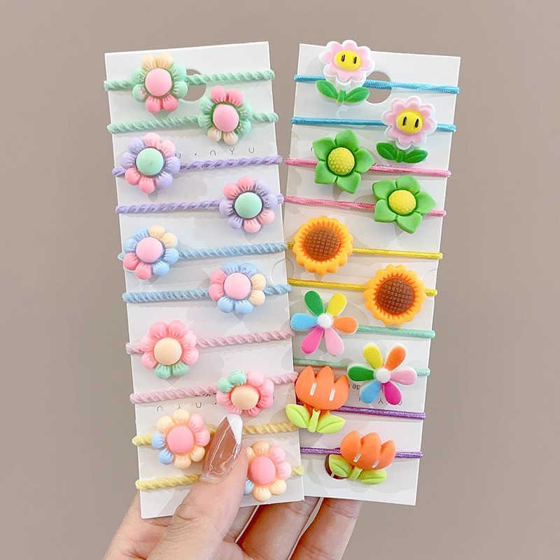 Ligas de cabello elásticas para niñas, colores de caramelo, suaves y resistentes, accesorios infantiles