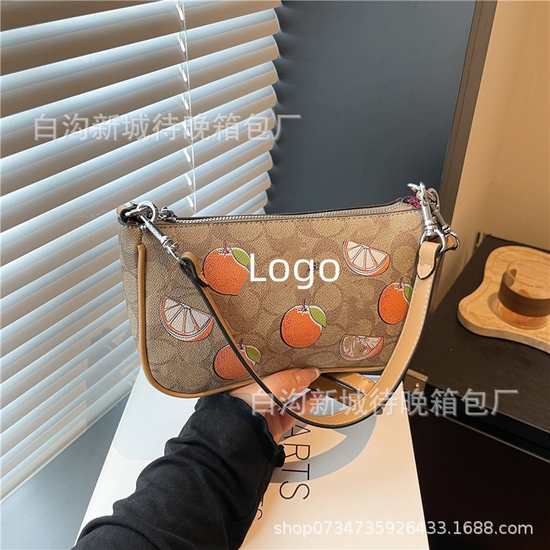 跨境外贸欧美时尚休闲通勤斜挎包流行印花字母腋下单肩女包包bags|undefined