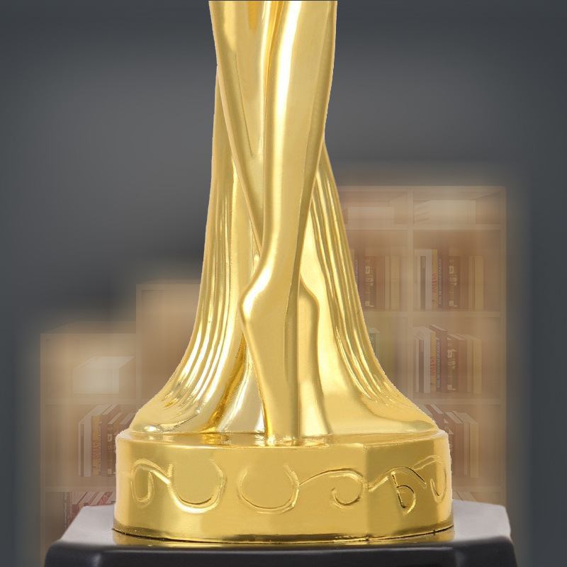 Trofeo de baile de vela Ángel hombre dorado medalla Oscar escuela al por mayor institución de entrenamiento baile medalla de competencia