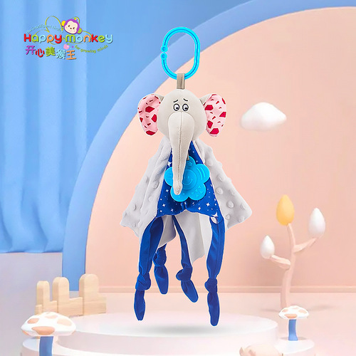 Cushion for babies, chewable comfort doll, sleep aid toy, plush hand puppet for kids