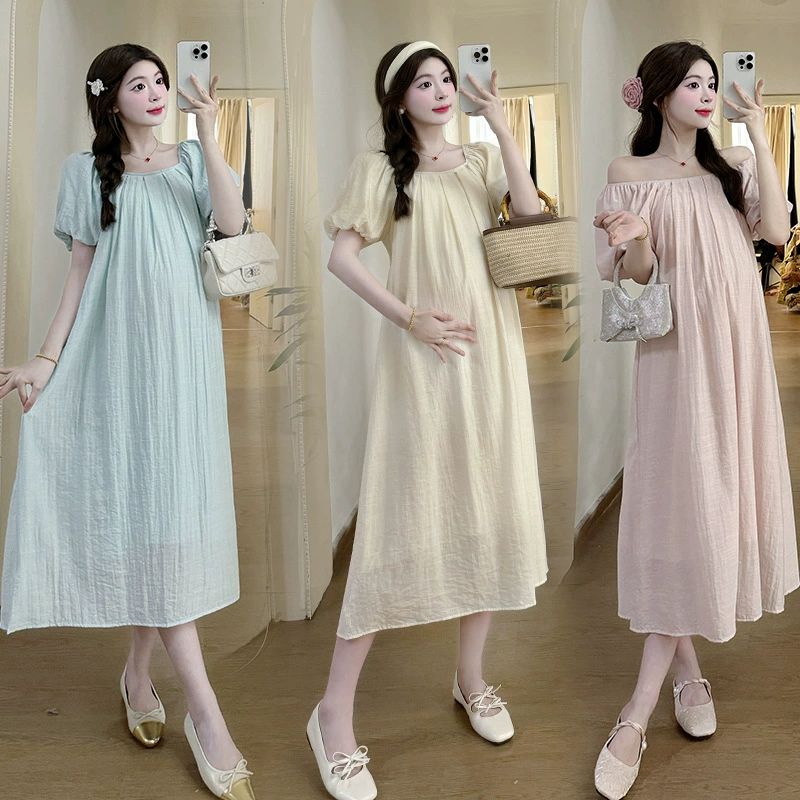 Summer dress for pregnant, fashionable skirt, Korean style