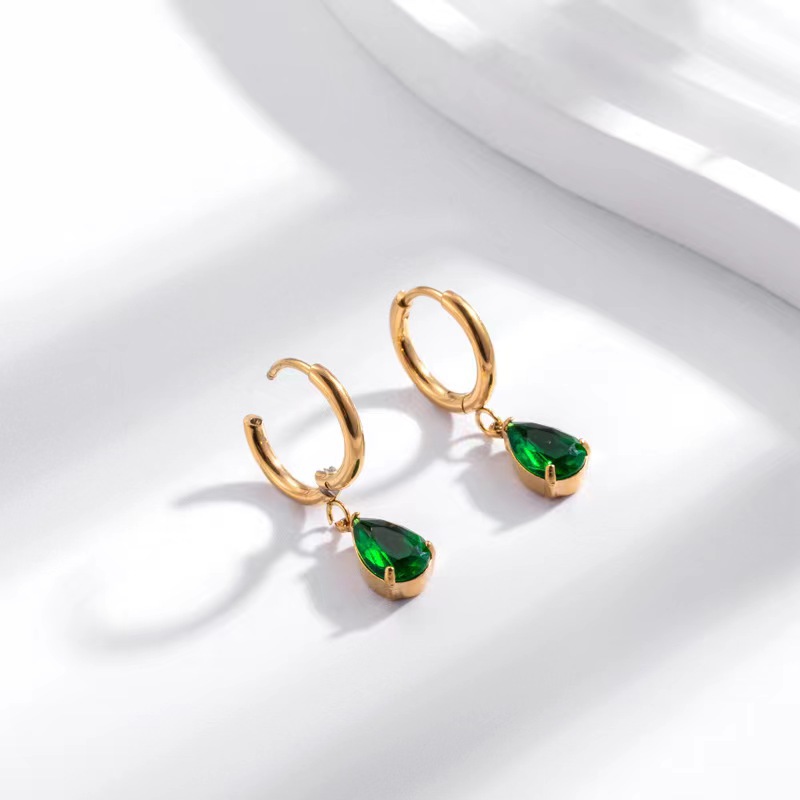 10g Weight Titanium Steel Ear Needle Material Drop Earrings Classification 1 Pair Quantity Holiday, Street Occasion Titanium Steel Material Geometric Pattern All Seasons Season Women's Gender Polished Finish Basic Style 1 Pair Basic Geometric Titanium Steel Drop Earrings 4