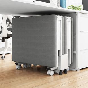 Single Folding Bed Lunch Break Bed Adult Folding Bed Office Nap Artifact Folding Bed Single Portable Four-fold