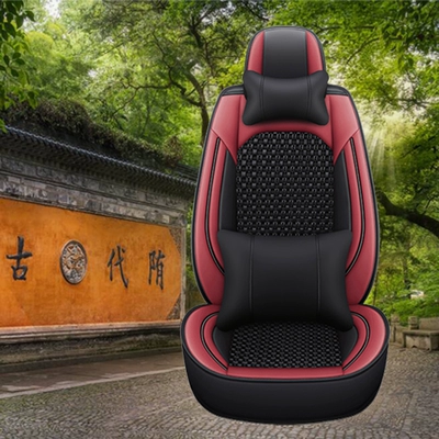 Seat cushion, seat cover universal seat cover cross-border one-piece - single-seat-deluxe-edition-wine-red