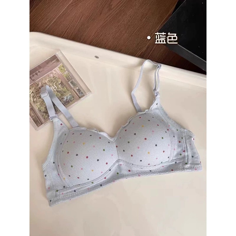 日系甜美薄款少女内衣女小胸聚拢高中学生无钢圈无痕防下垂文胸|undefined