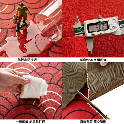 No-Wash Dirt-Resistant Wipeable Dining Mat for Avtomobil döşəmə paspasları